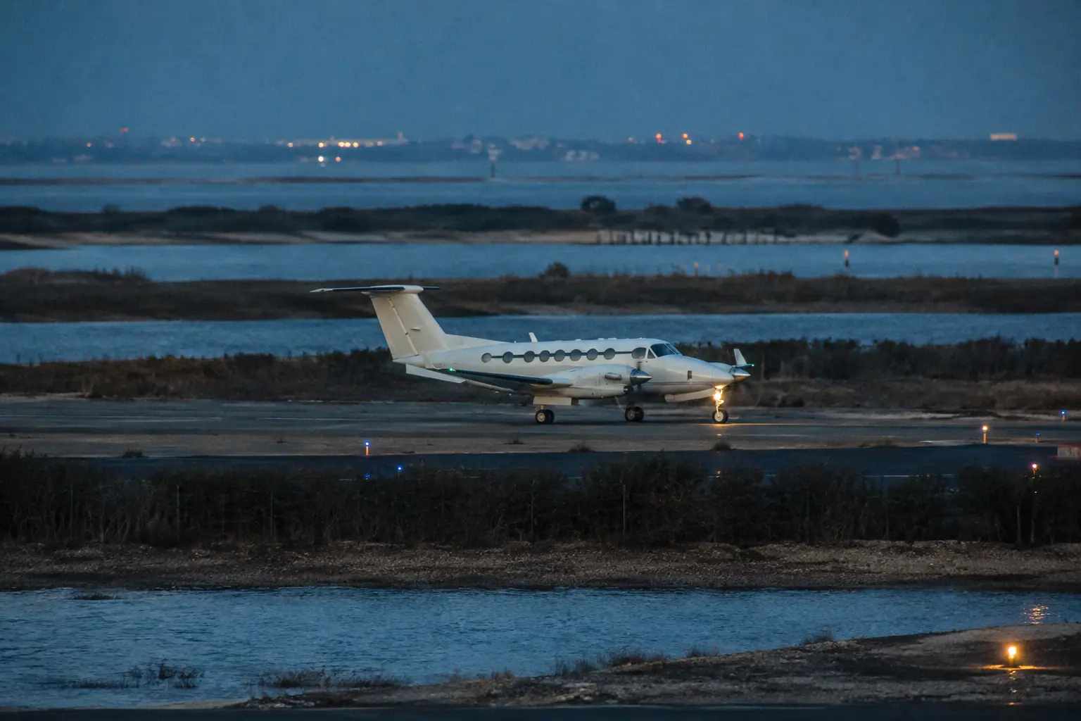 Turboprop on the ramp